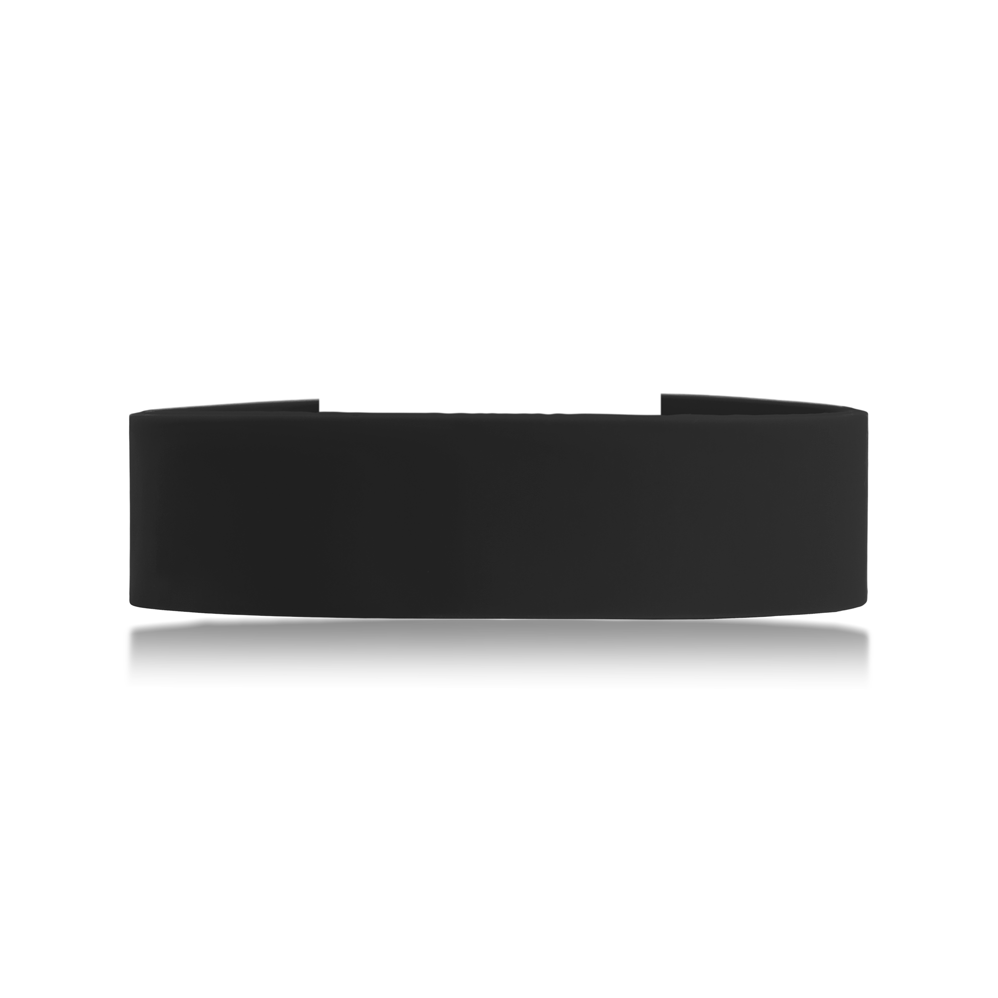 Black Pro replacement silicone wristband for medical alert bracelets.