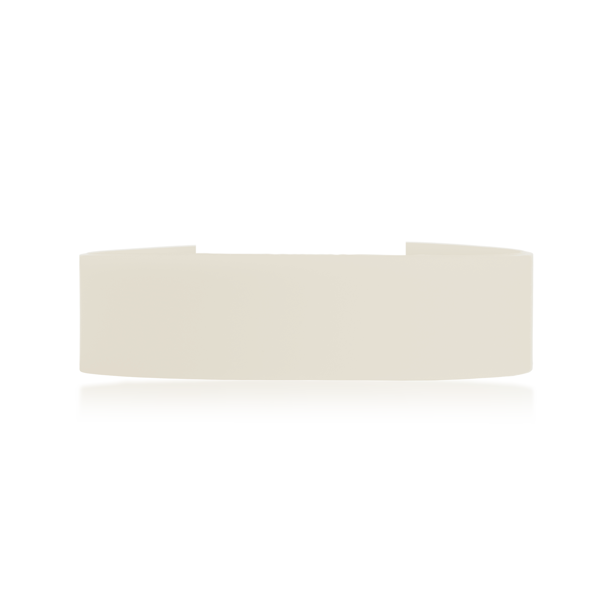 Vanilla white Pro replacement silicone wristband for medical alert bracelets.