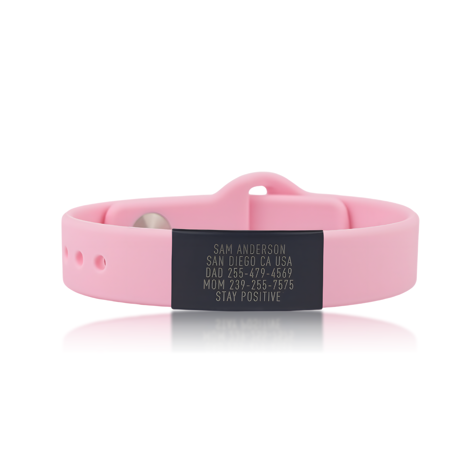 Sleek Thin Wristband - ID in Graphite