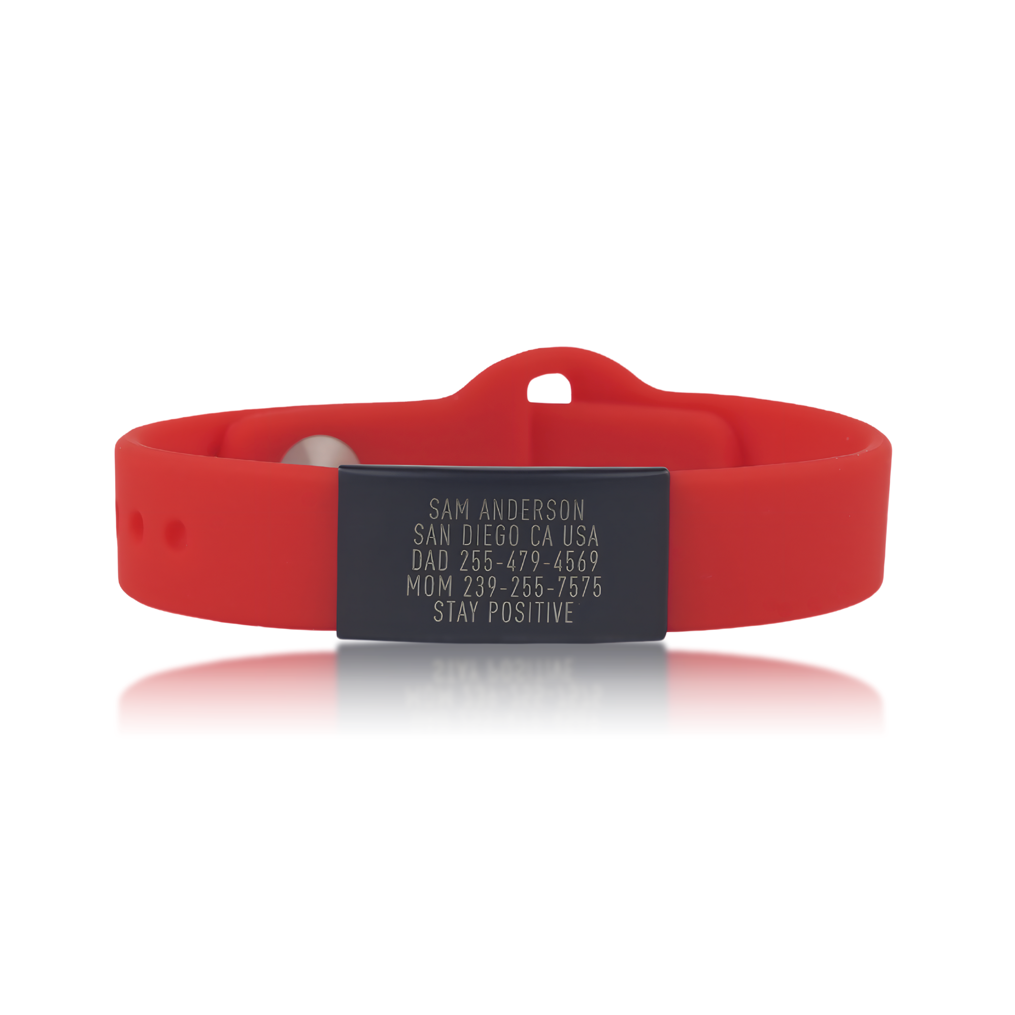 Sleek Thin Wristband - ID in Graphite