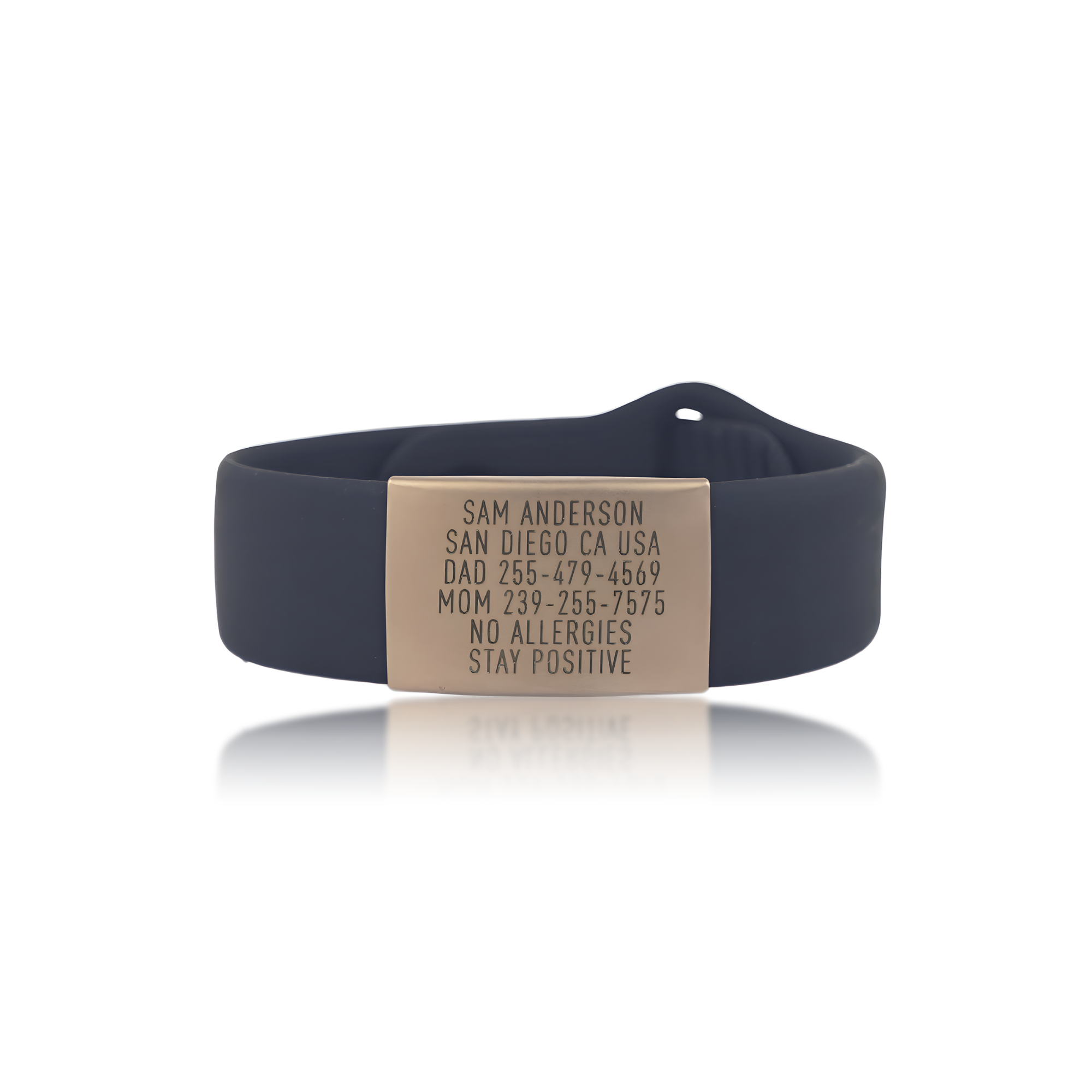 Wristband ID - Sleek (Gold)