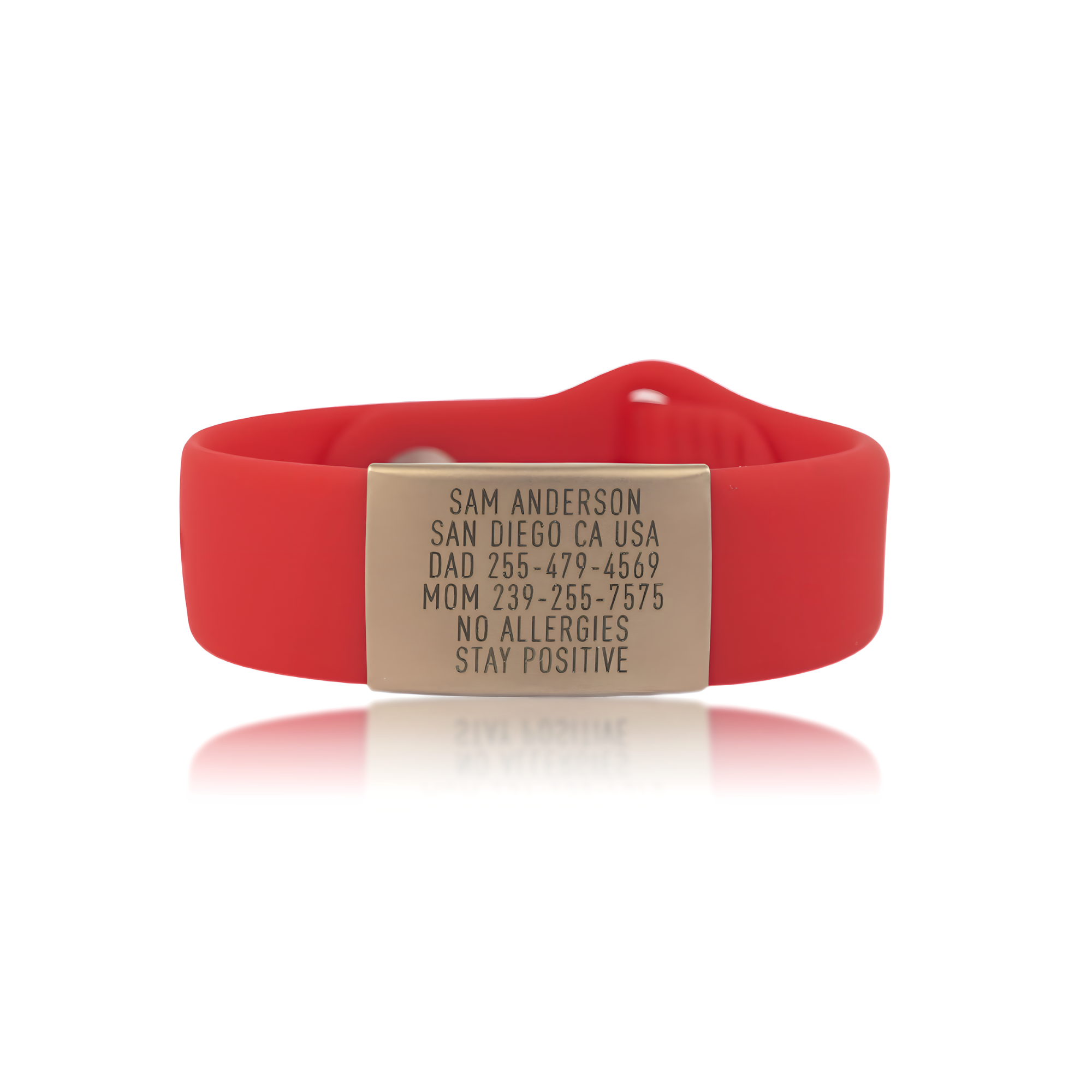 Wristband ID - Sleek (Gold)