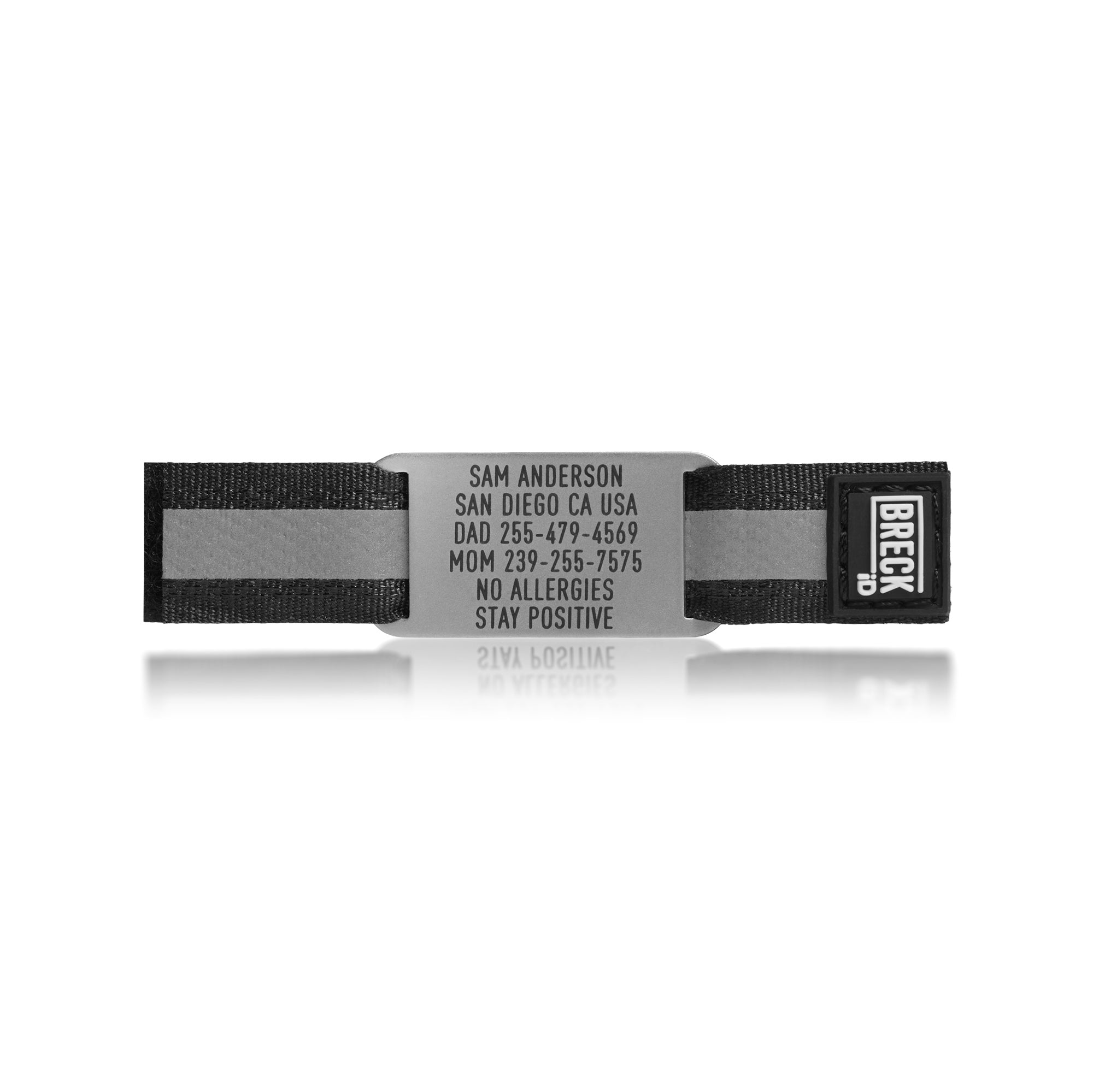Black Shoe ID Tag by BRECK iD