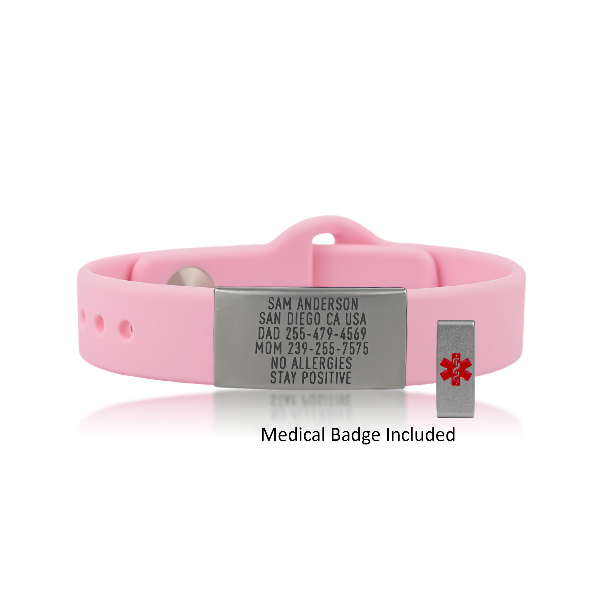 Medical ID Bracelet - Sleek Thin +