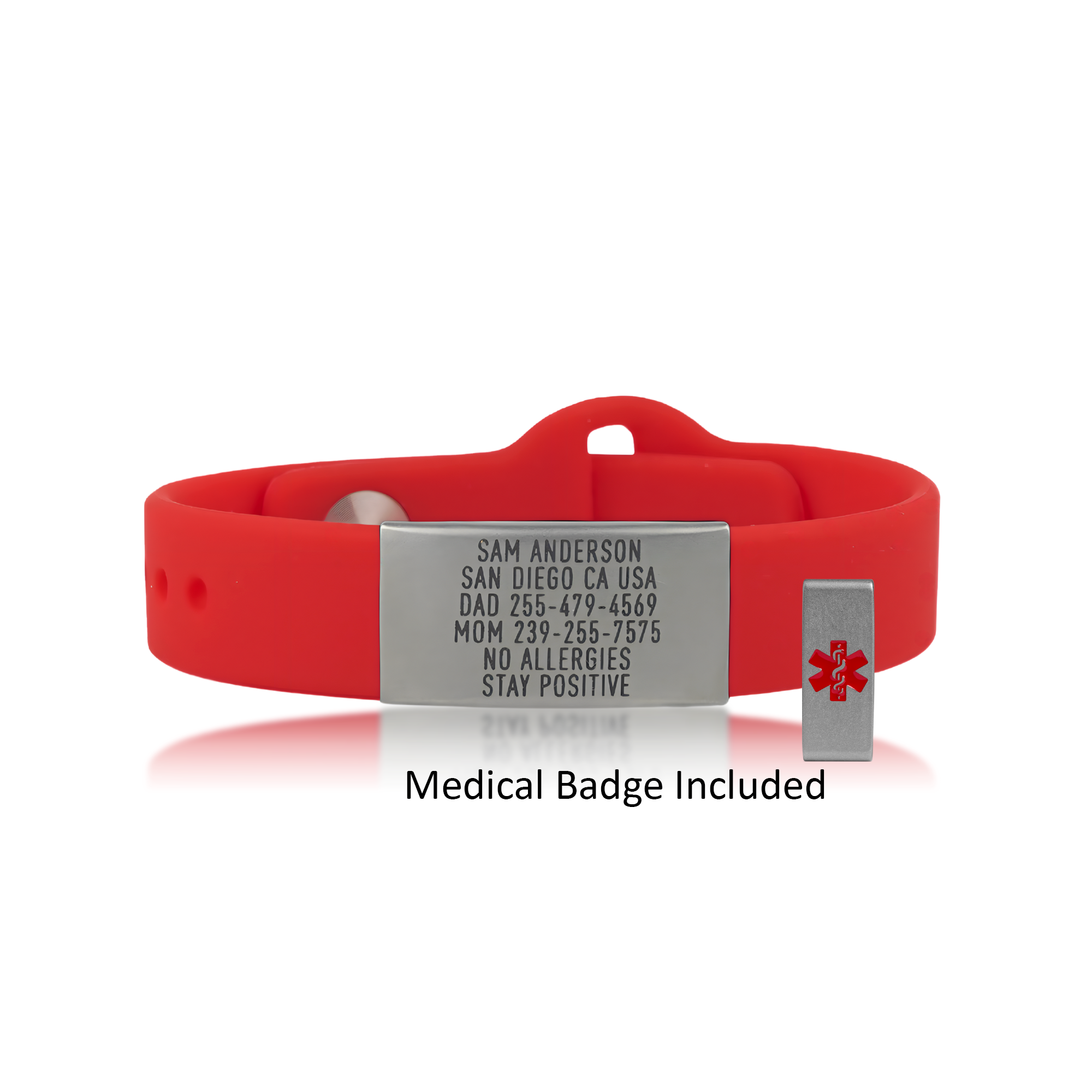 Medical ID Bracelet - Sleek Thin +