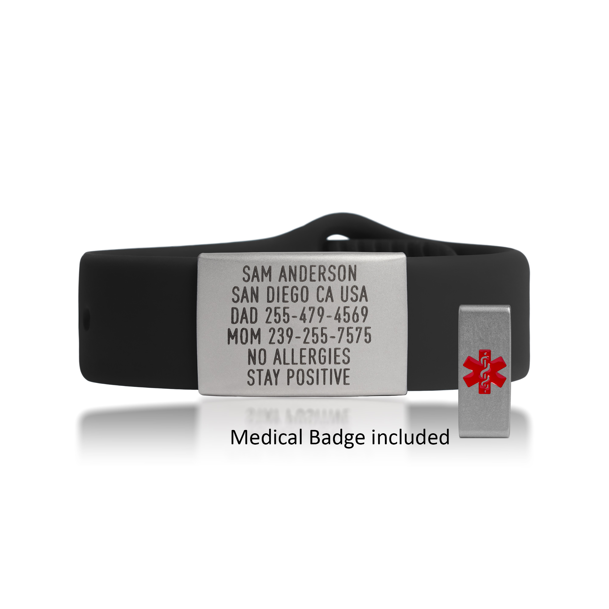 Medical ID Bracelet - Sleek +