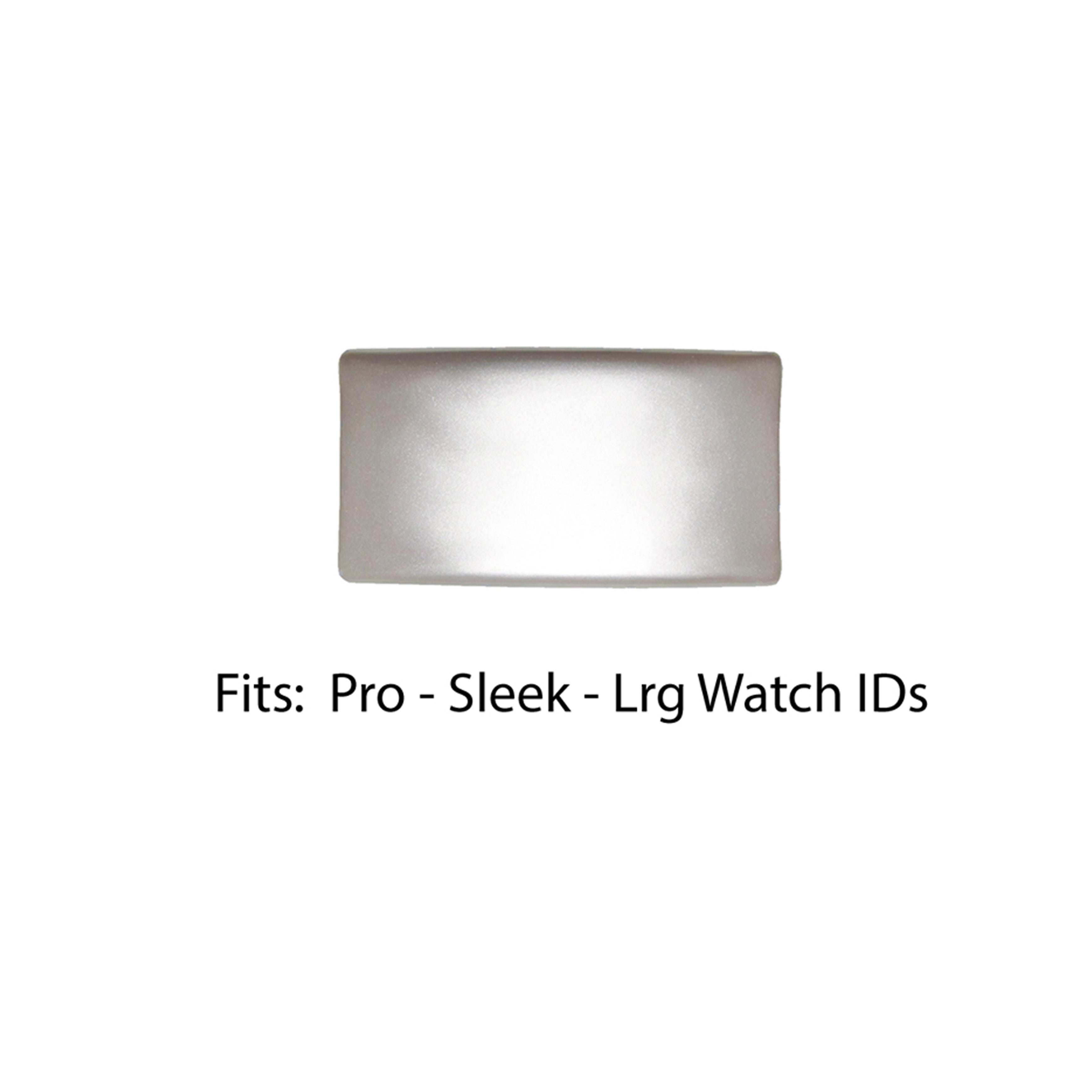 Silver Custom replacement ID tag for Pro, Sleek and Large Watch IDs