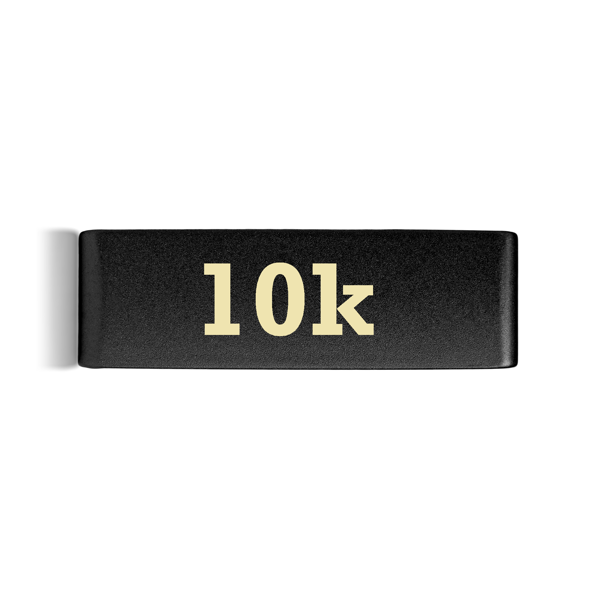 10k badge in black 19mm