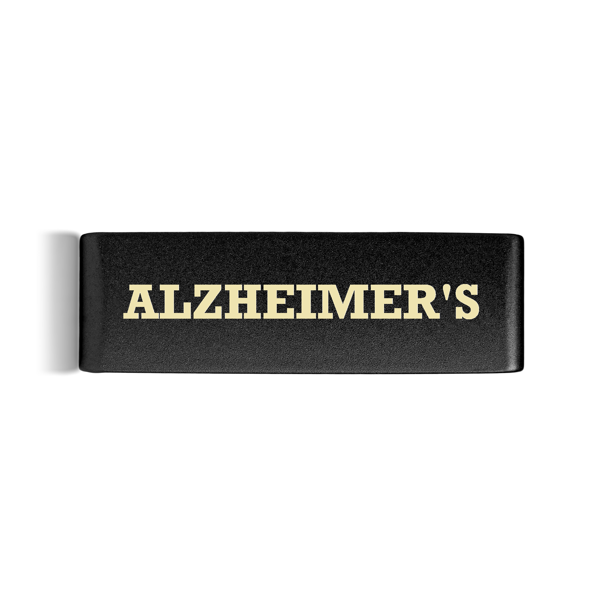 Alzheimer’s Badge Black 19mm