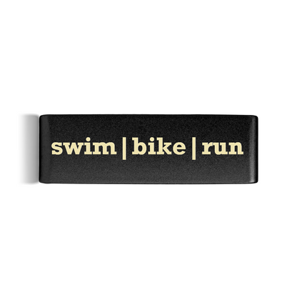 Swim | Bike | Run Badge Black 19mm