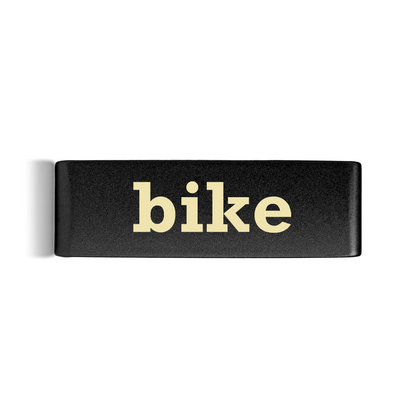 Bike Badge Black 19mm