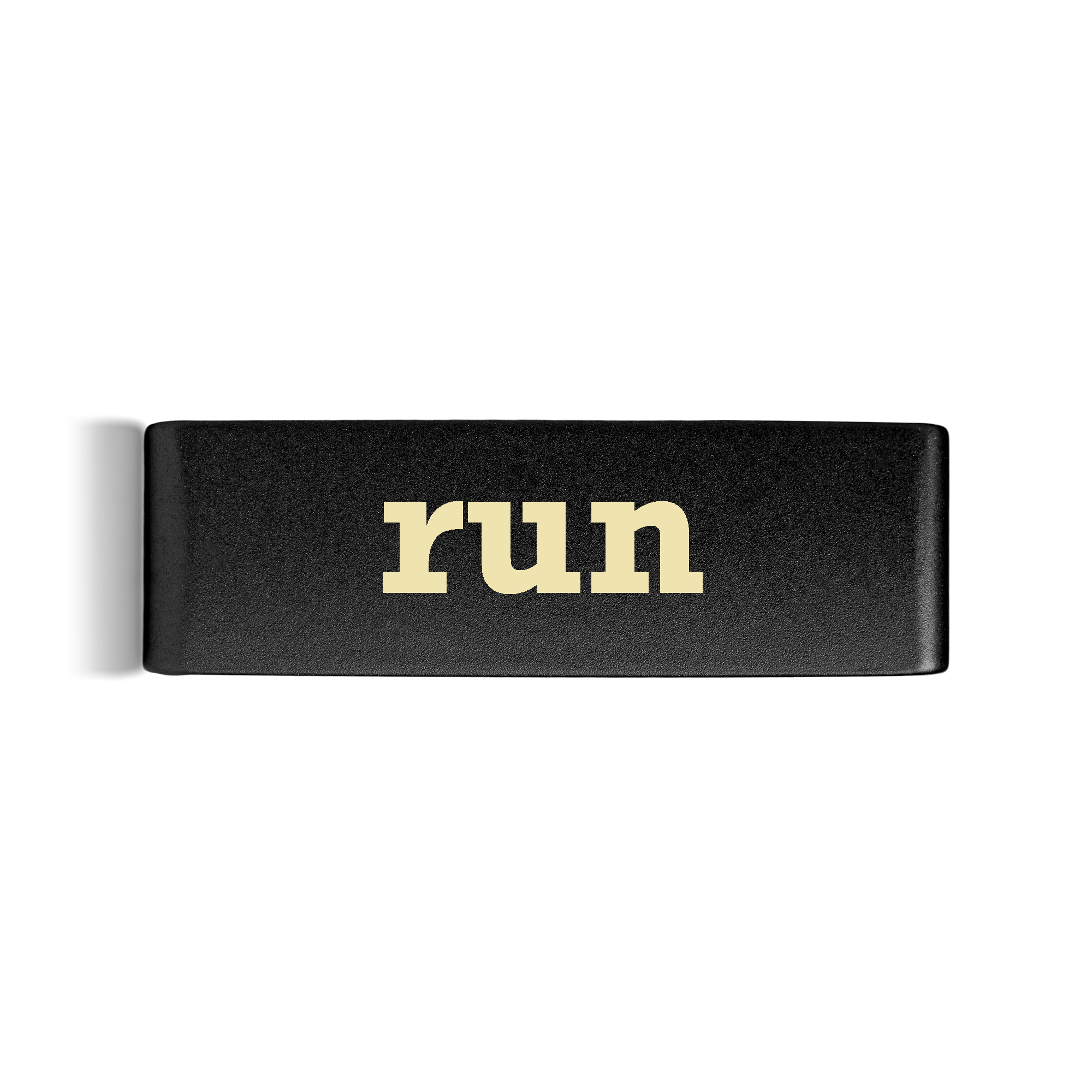 Run Badge Black 19mm