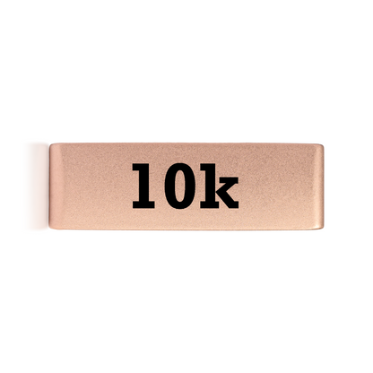 10k badge in gold 15mm