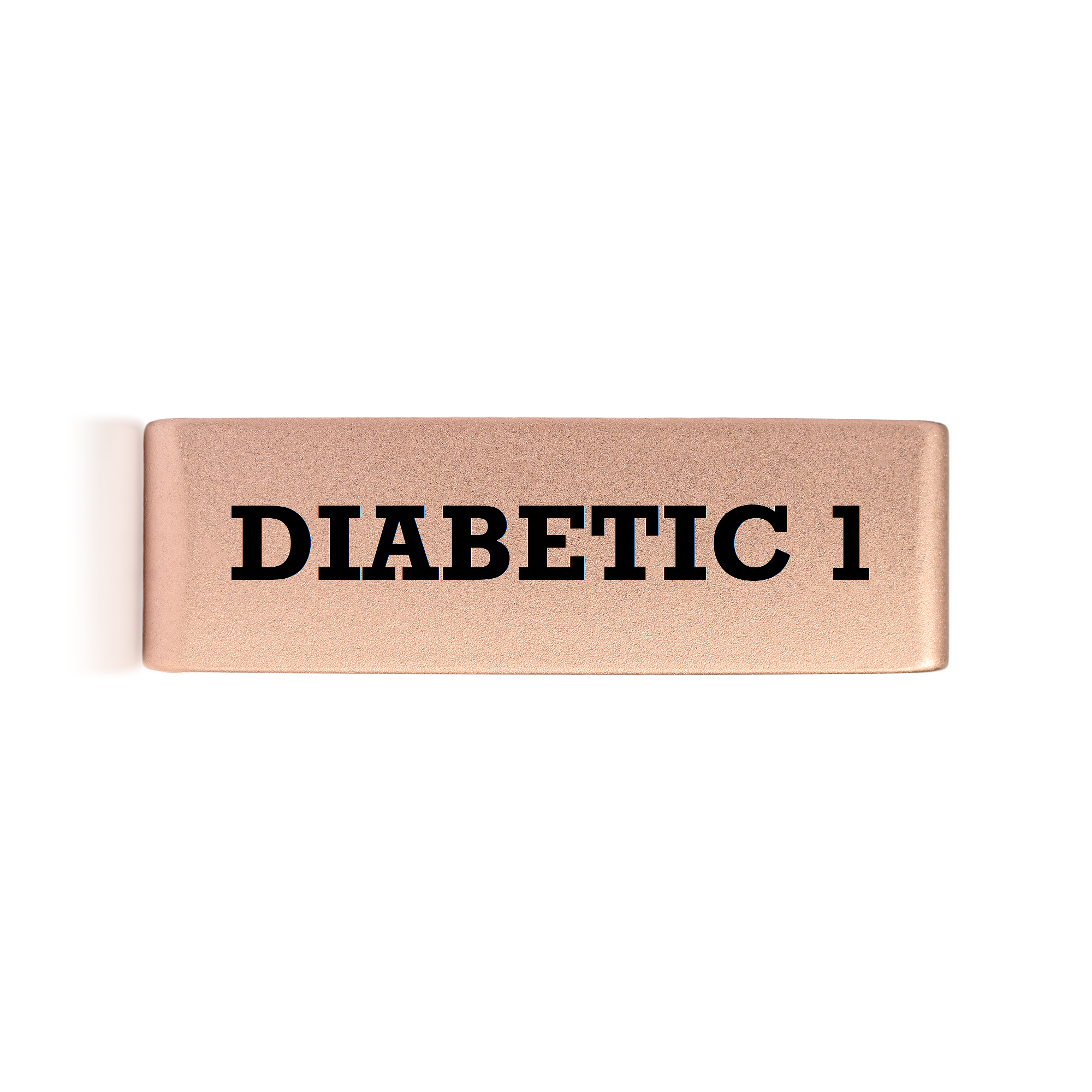 Diabetic 1 Badge Gold 19mm