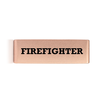 Firefighter Badge Gold 19mm