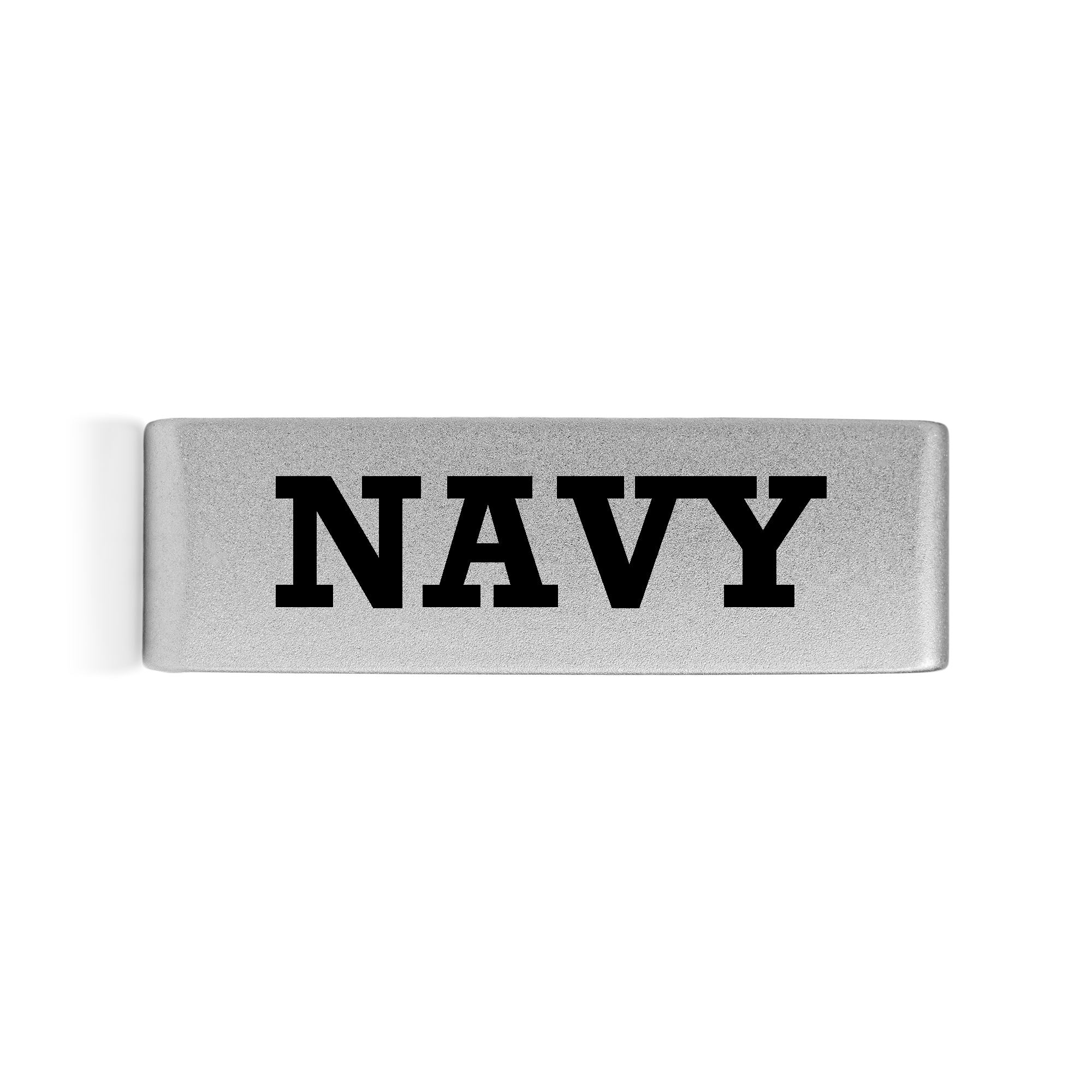 Navy Badge Silver 19mm