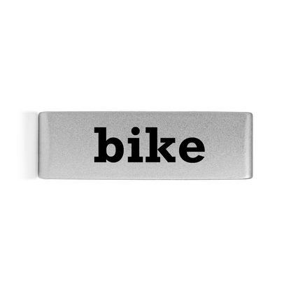 Bike Badge Silver 19mm