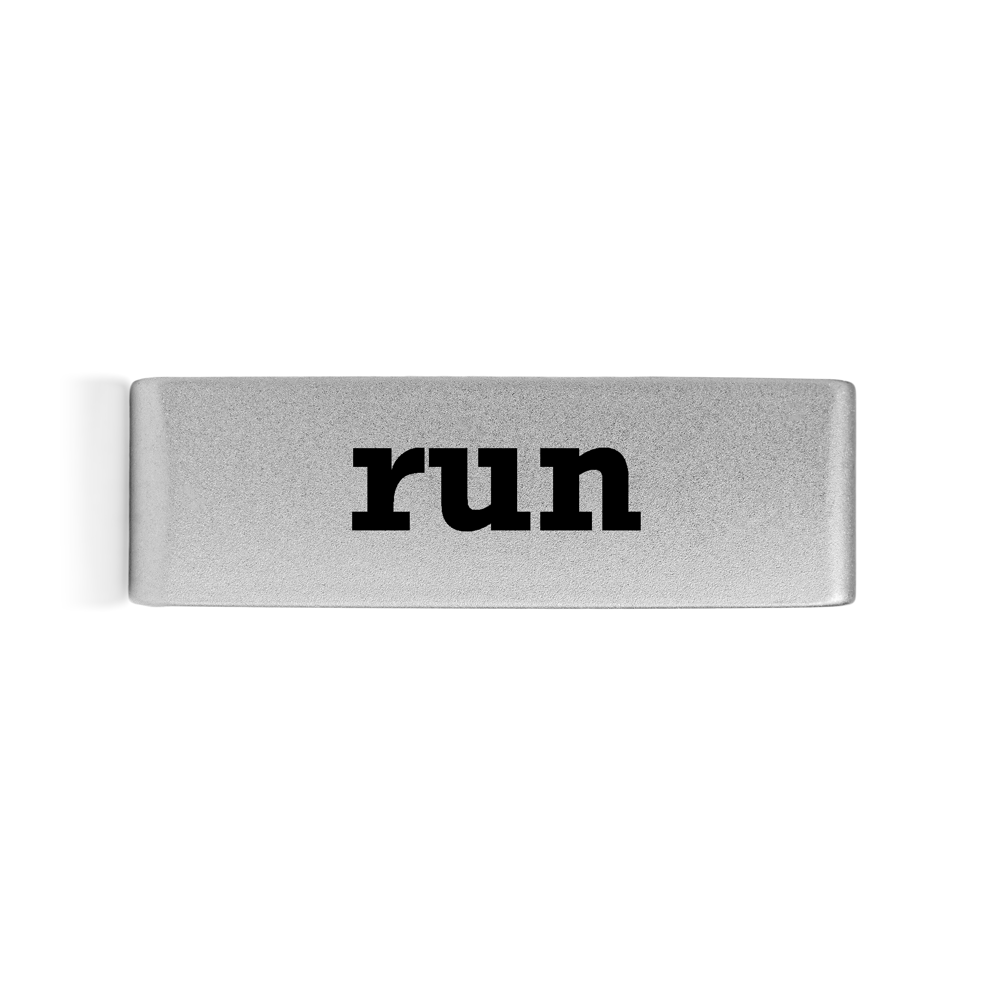 Run Badge Silver 19mm