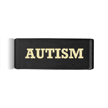 Autism Badge Black 15mm