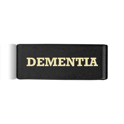 Dementia Badge Black 15mm