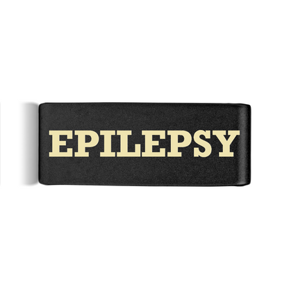 Epilepsy Badge Black 15mm