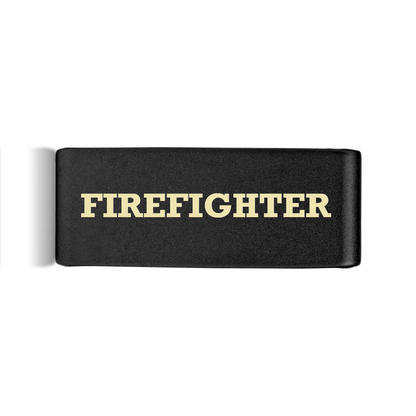 Firefighter Badge Black 15mm