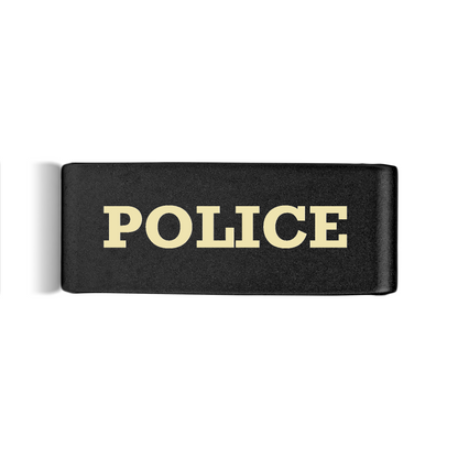 Police Badge Black 15mm