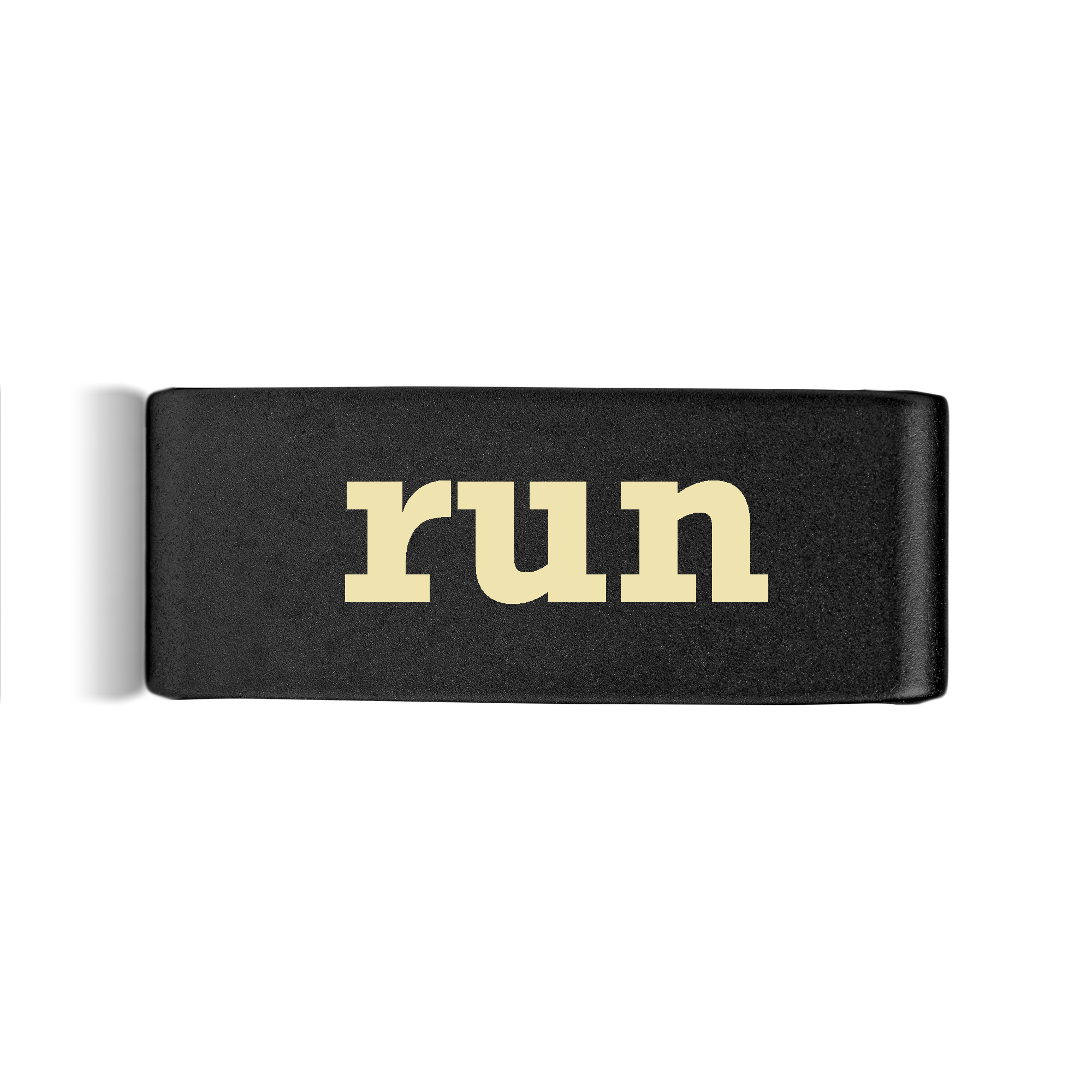 Run Badge Black 15mm