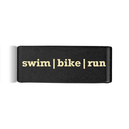 Swim | Bike | Run Badge Black 15mm