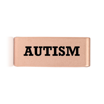 Autism Badge Gold 12mm