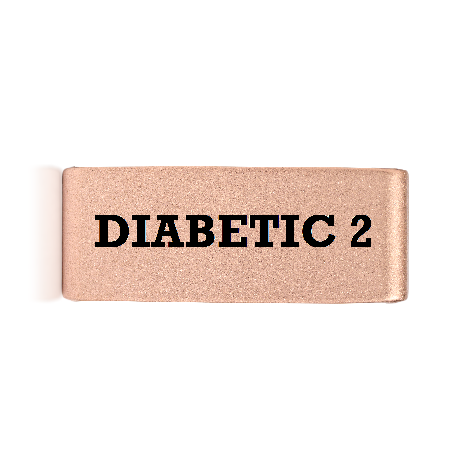 Diabetic 2 Badge Gold 15mm