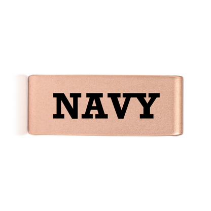 Navy Badge Gold 15mm