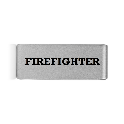 Firefighter Badge Silver 15mm