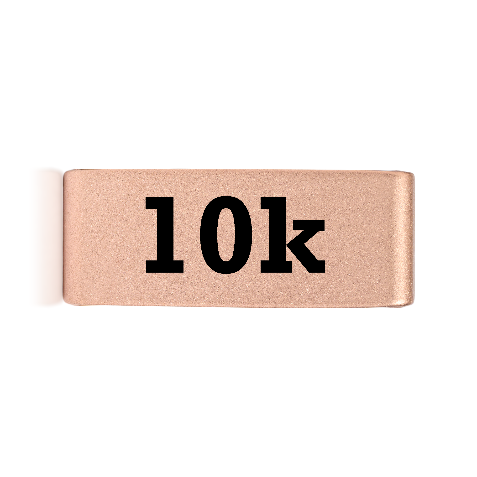 10k badge in gold 15mm