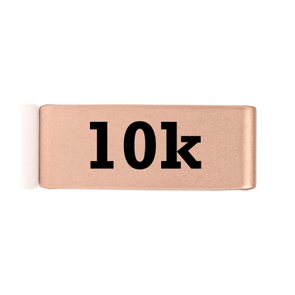 10k badge in gold 15mm