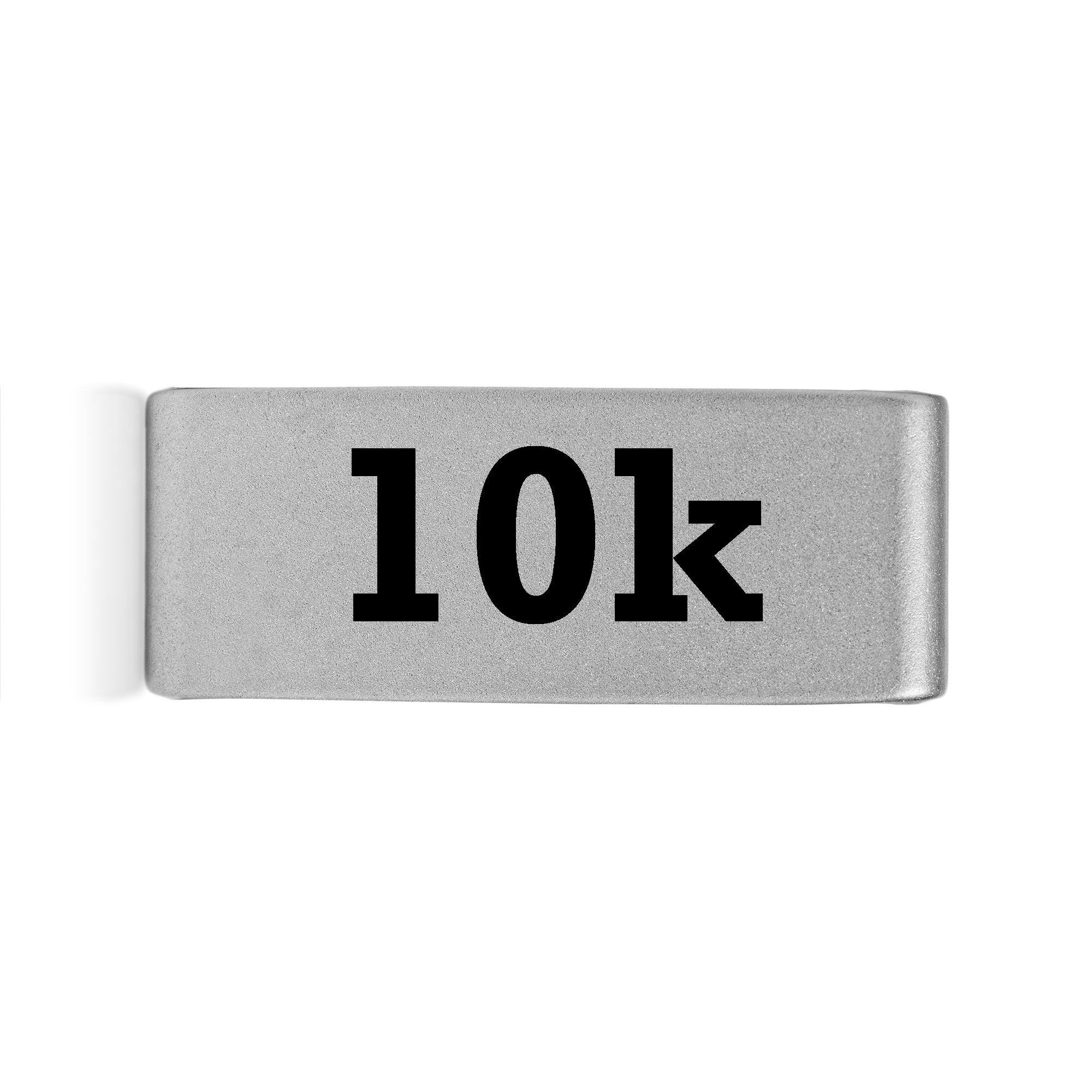 10k badge in silver 15mm