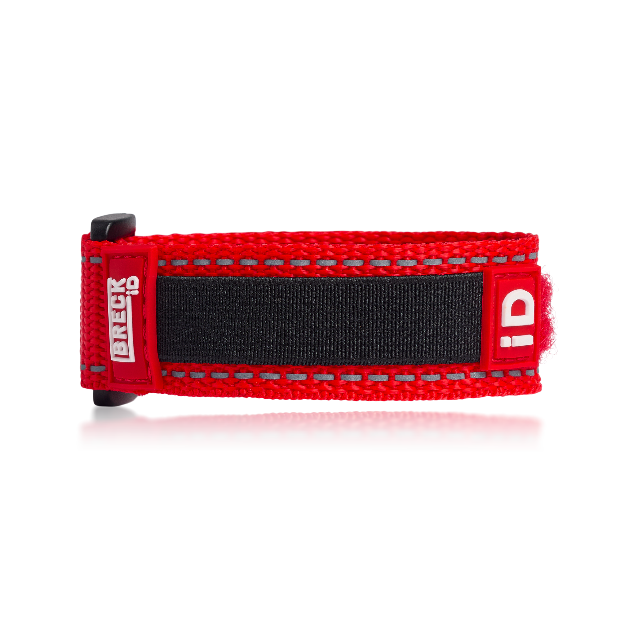 Red Endurance custom emergency ID replacement wristband.