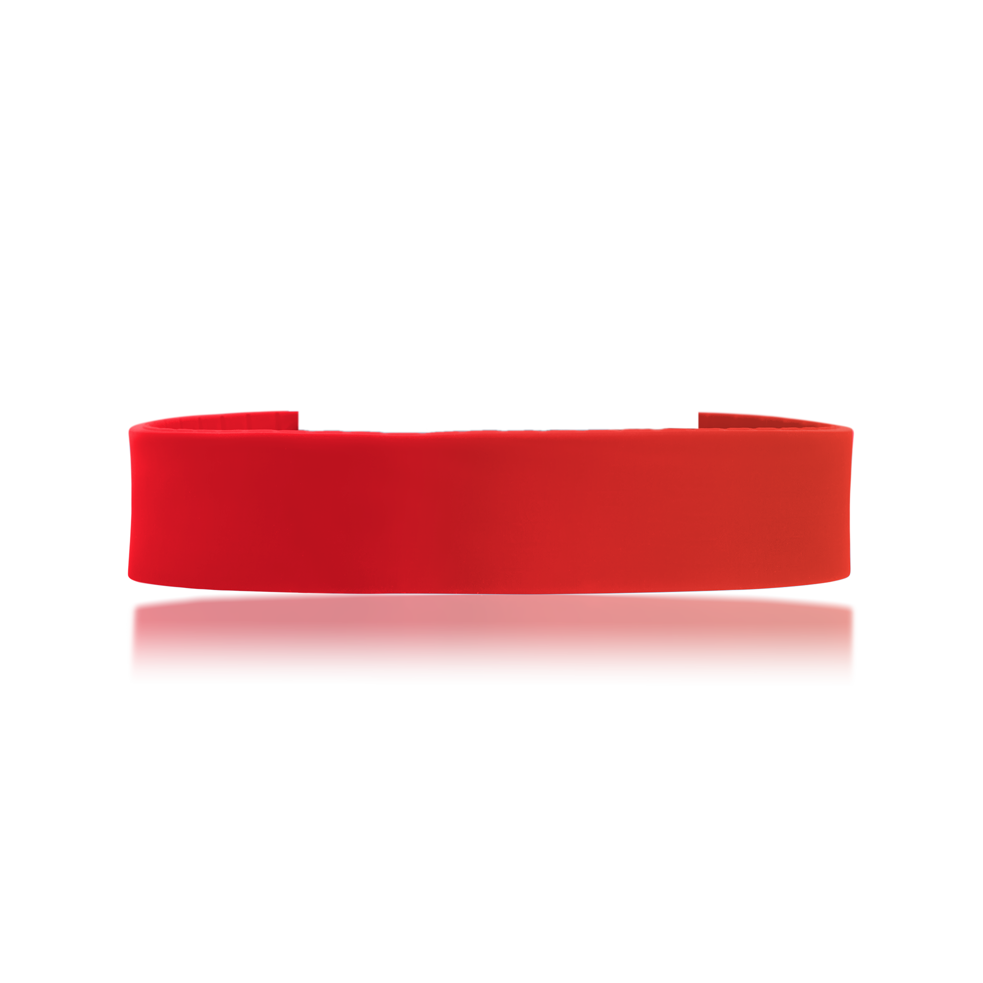 Red Pro Thin replacement silicone wristband for medical alert bracelets.