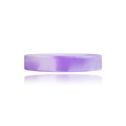 Purple and white silicone Sprint wristband by BRECK iD