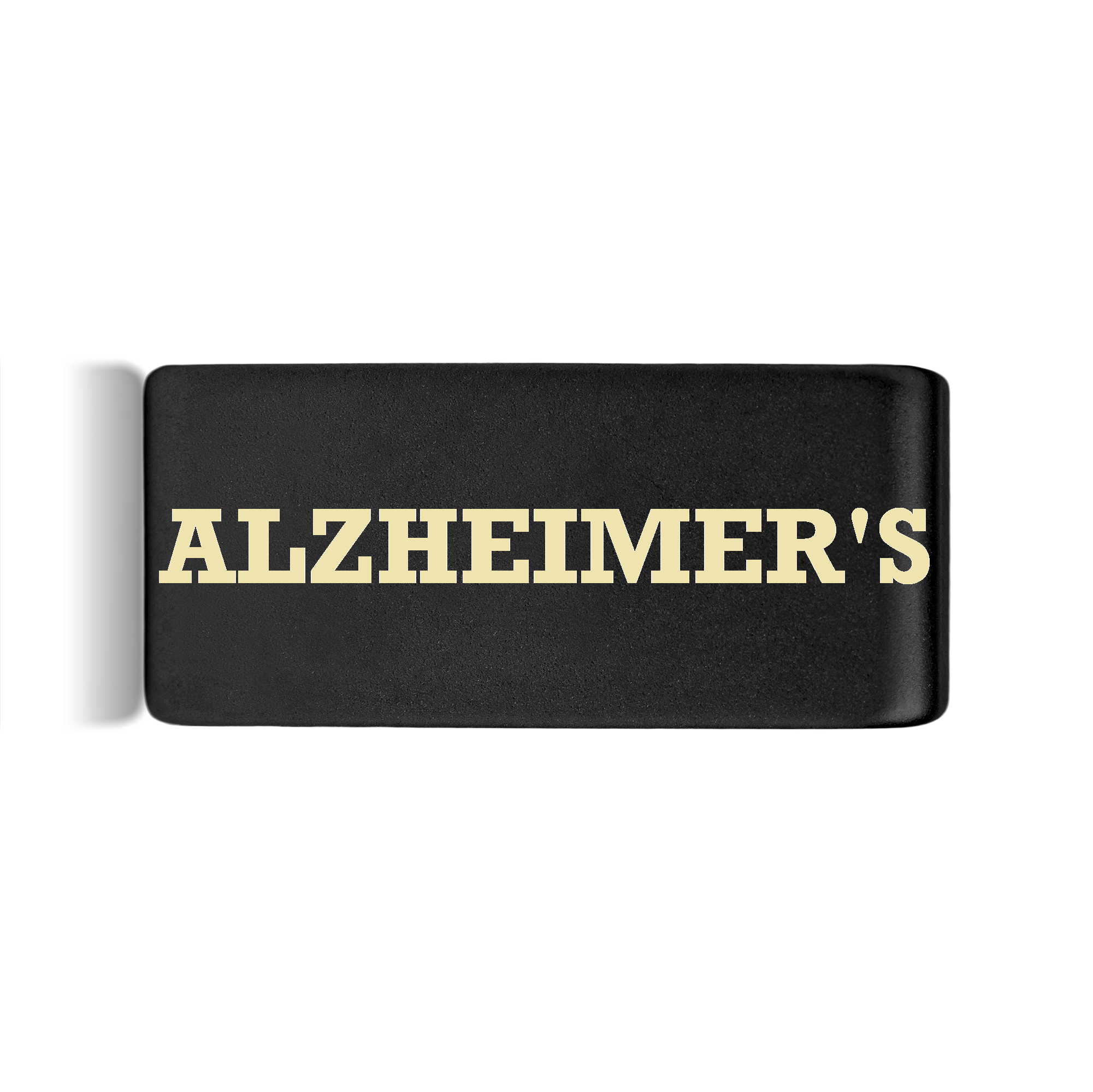 Alzheimer’s Badge Black 12mm