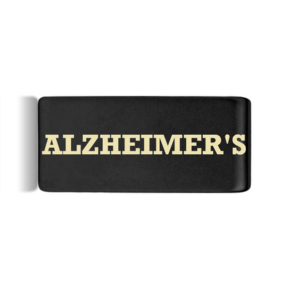 Alzheimer’s Badge Black 12mm