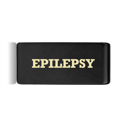 Epilepsy Badge Black 12mm