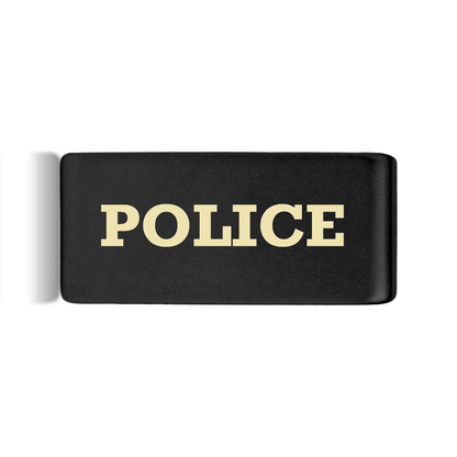 Police Badge Black 12mm