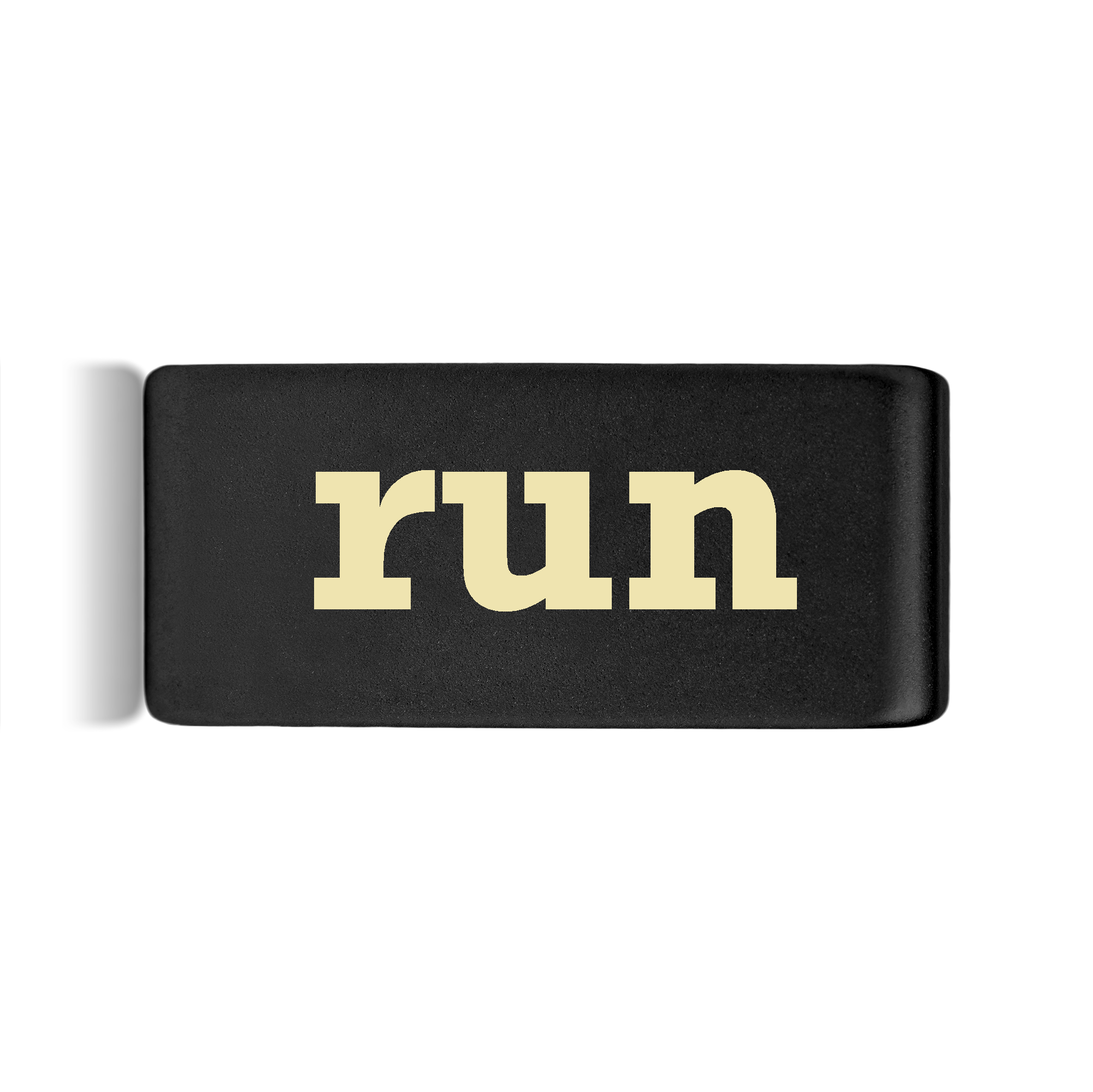 Run Badge Black 12mm