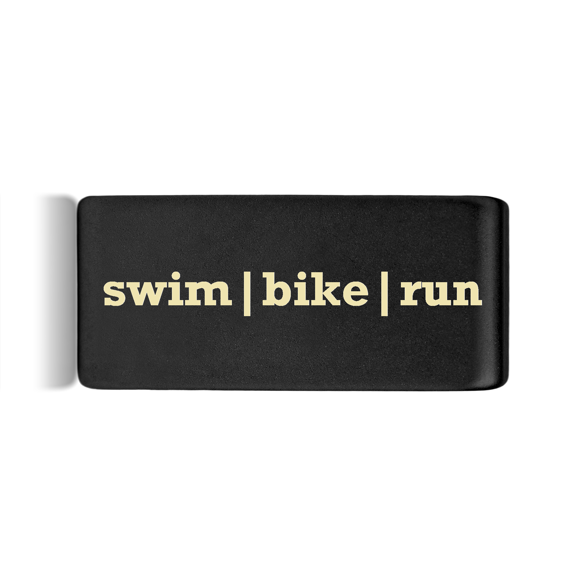 Swim | Bike | Run Badge Black 12mm