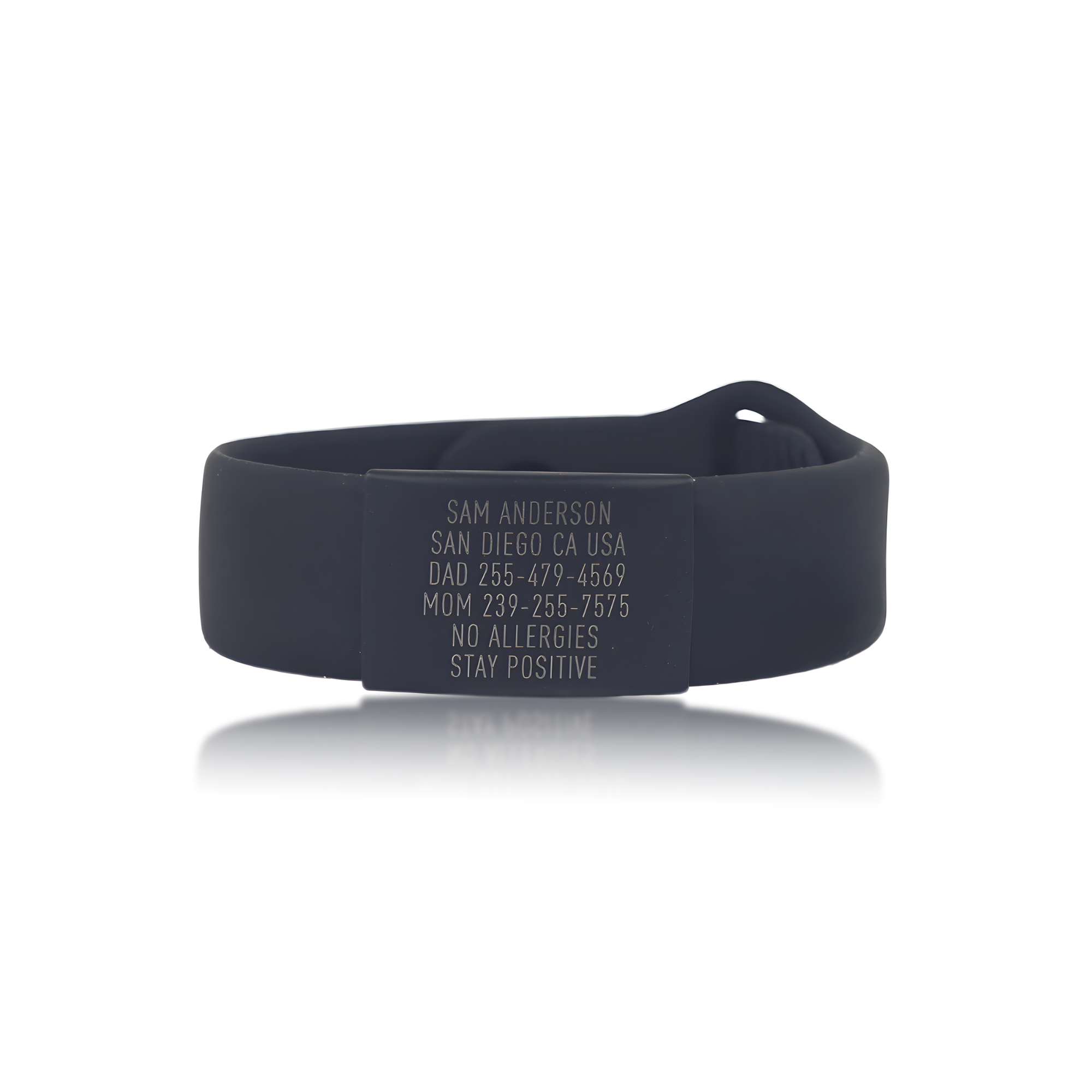 Wristband ID - Sleek (Black)