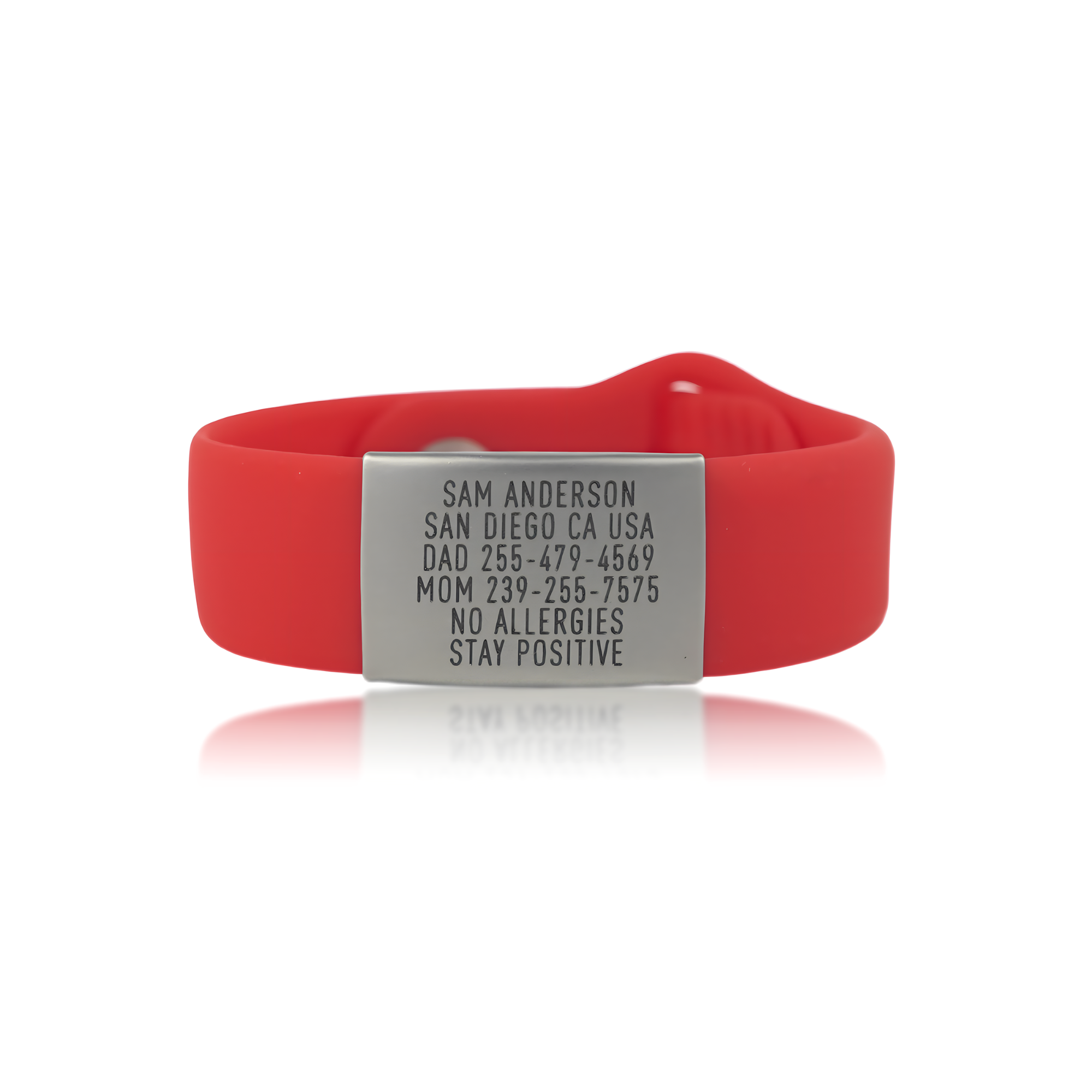 Wristband ID - Sleek (Silver)