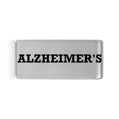 Alzheimer’s Badge Silver 12mm