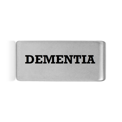 Dementia Badge Silver 12mm