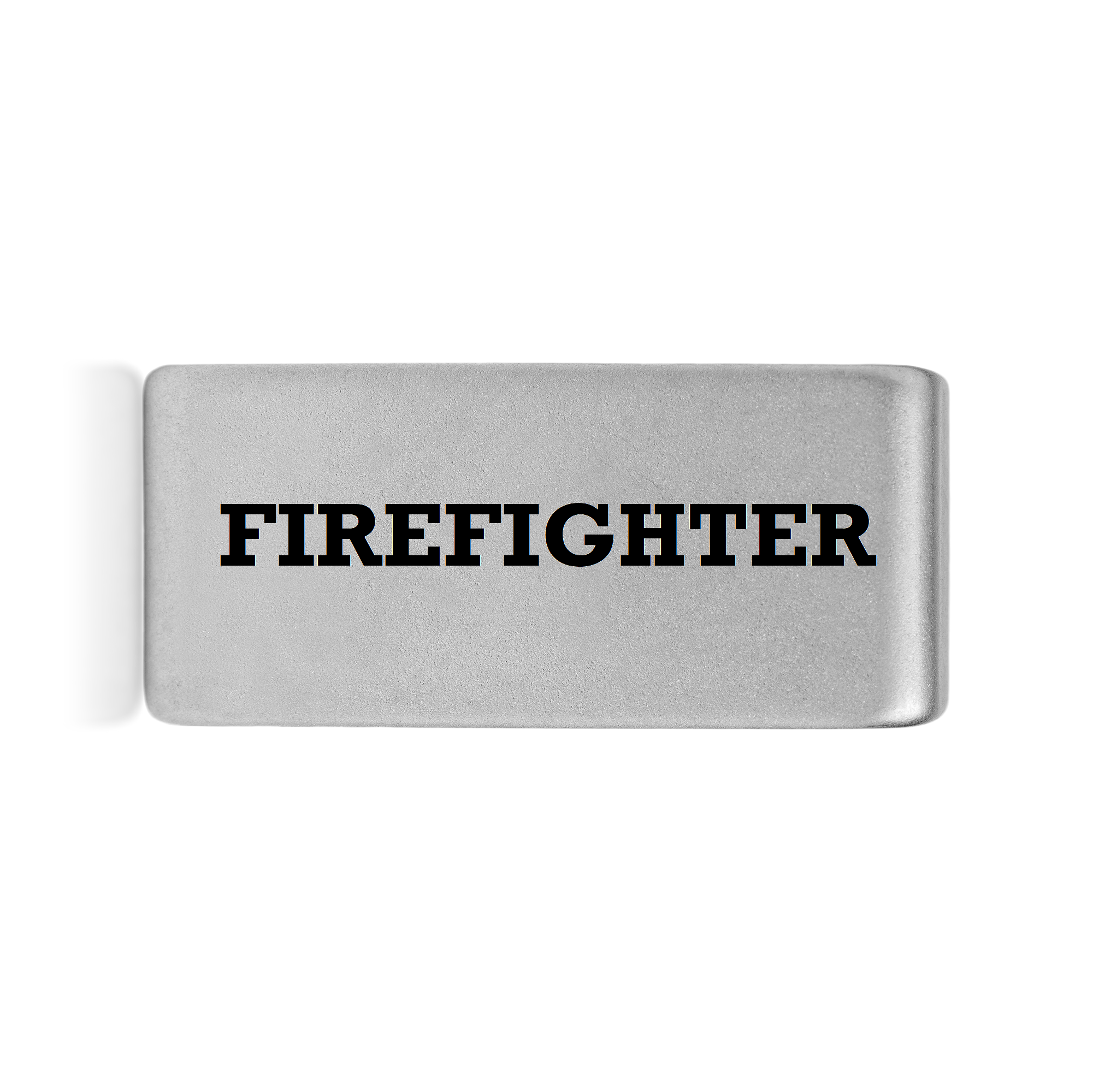 Firefighter Badge Silver 12mm